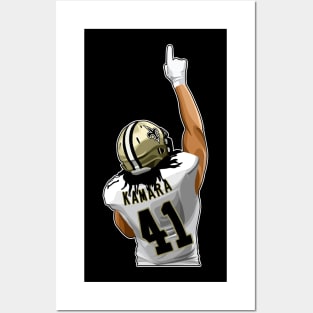 Alvin Kamara #41 Celebrates Touchdown Posters and Art